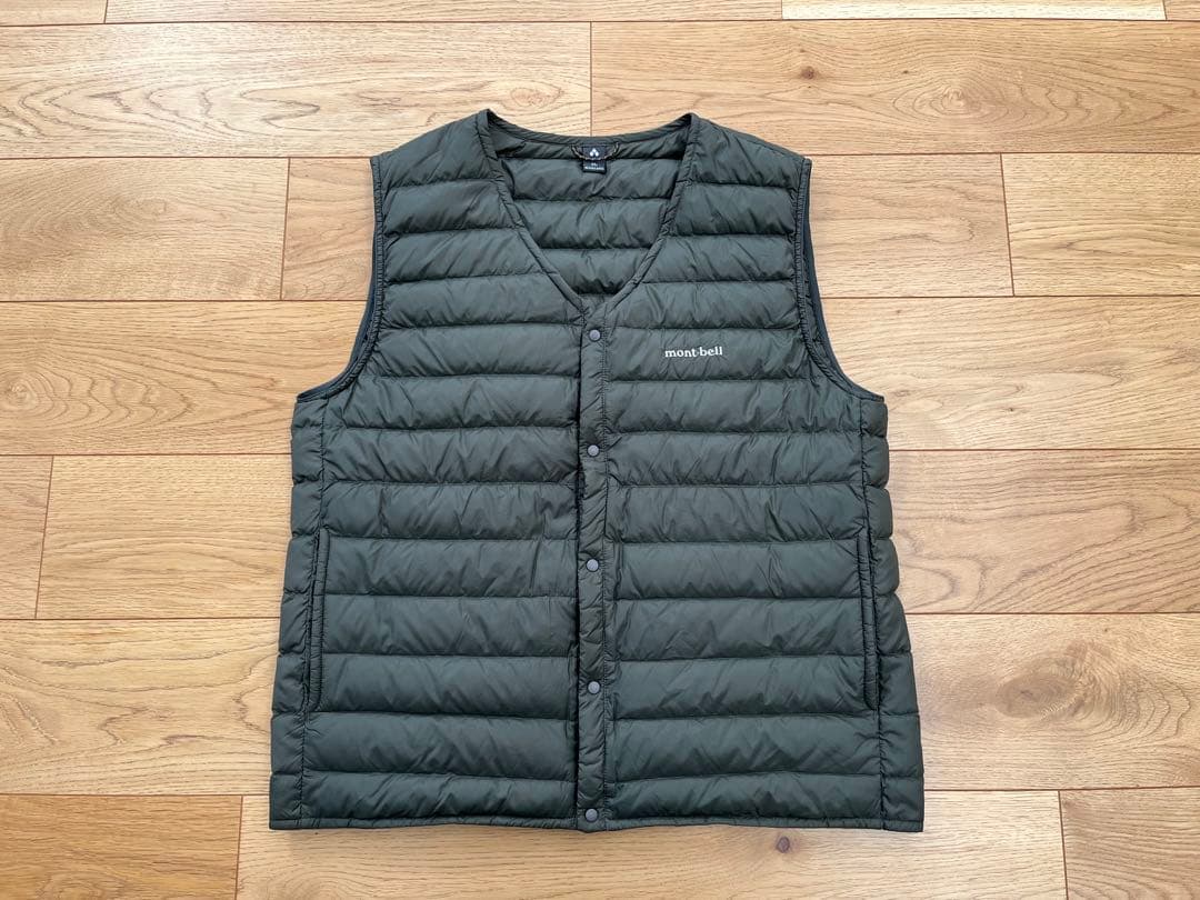 mont bell スペリオダウン Vネック ベスト モンベル インナーダウン