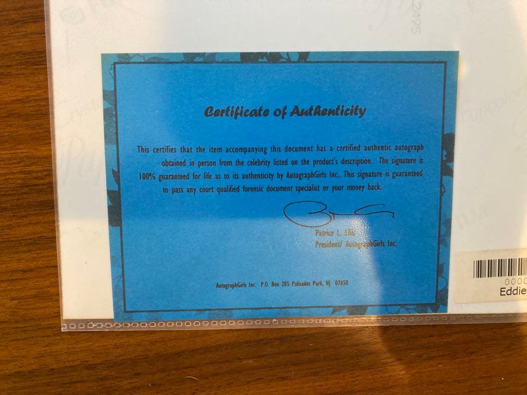 【激レア】エドワードファーロング 直筆サイン入り 2枚セット