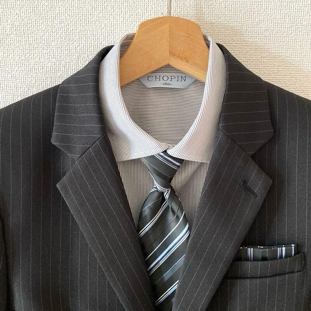 【未使用品】 ショパン ベーシックスーツ5点セット 卒業式 160cm ブラック