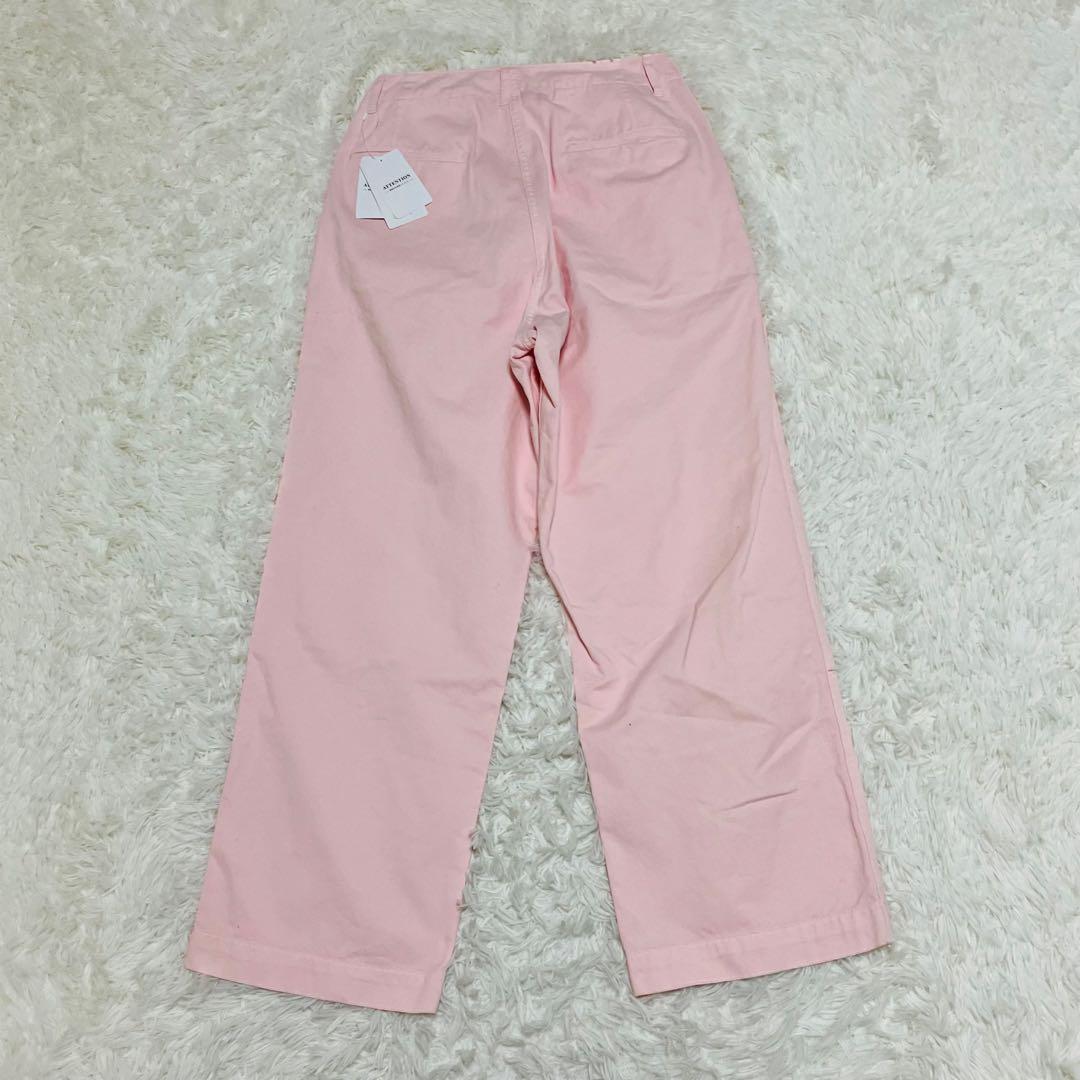 新品 スピックアンドスパン Higuchi×S チノワイドパンツ ピンク ３８