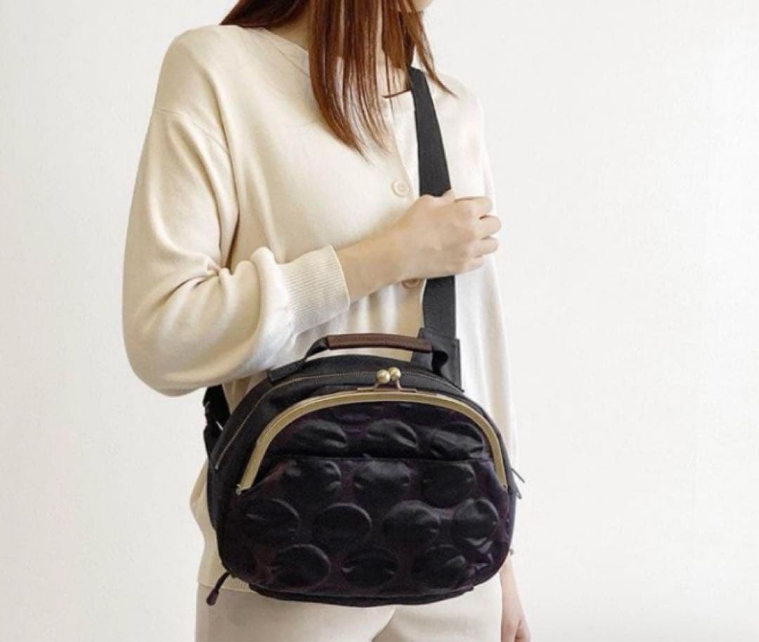 まさ。様AYANOKOJI あやのこうじ がま口ポシェット型ボディバッグ ドット