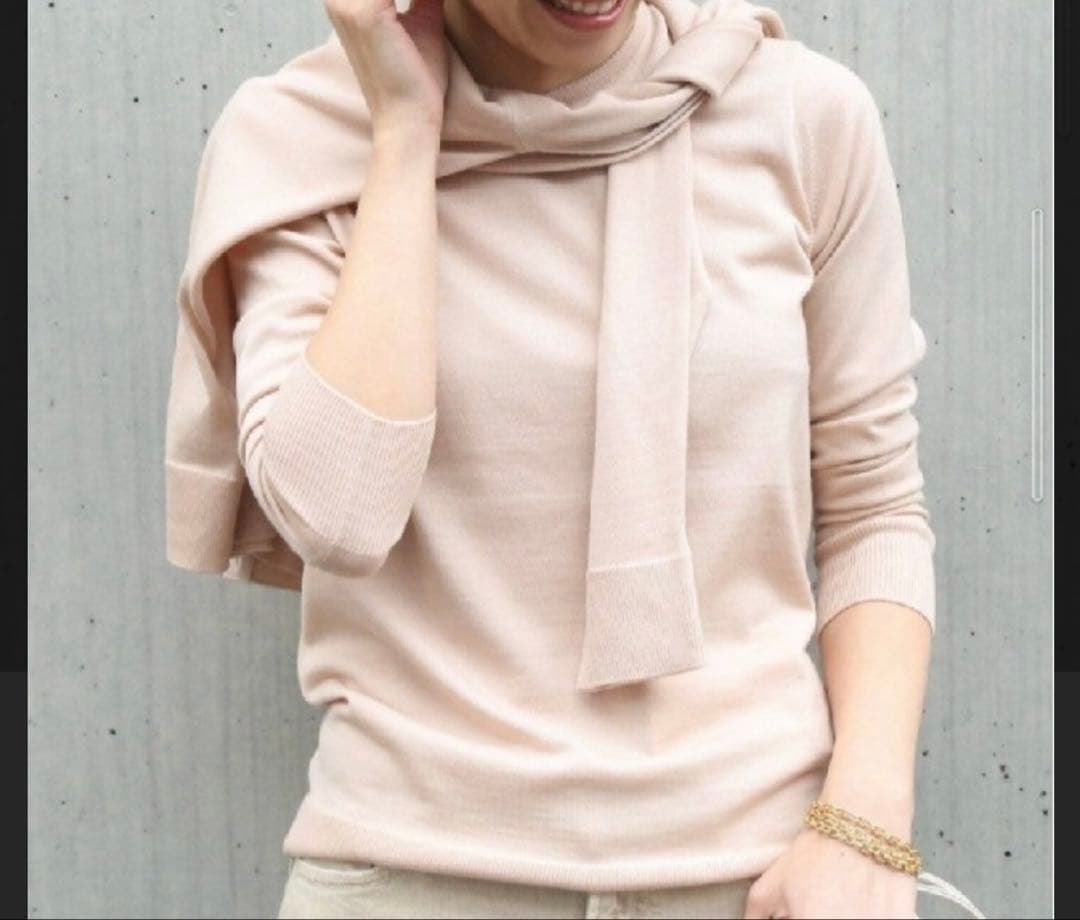 Deuxime Classe FF grace クルーネックプルオーバー　ピンク