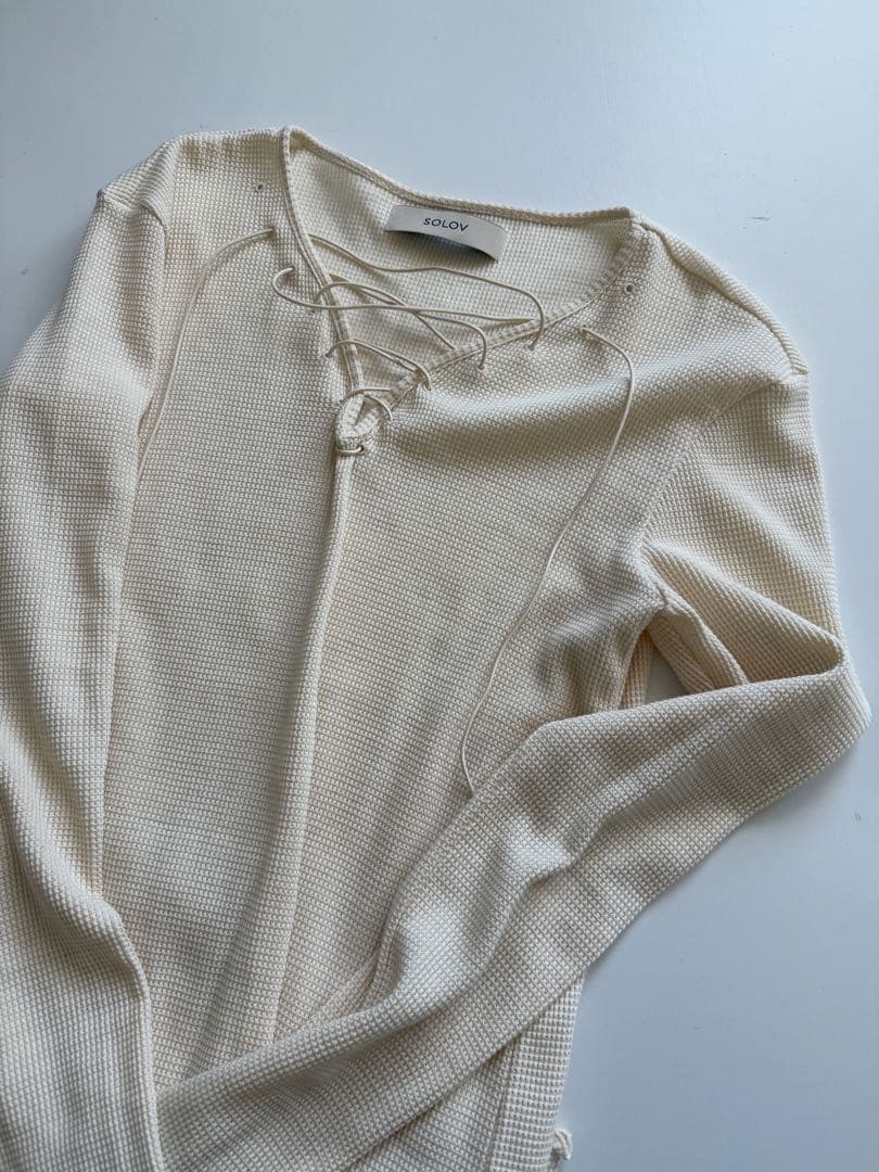 SOLOV ソロヴ ソロブ LACE UP THERMAL TOPS