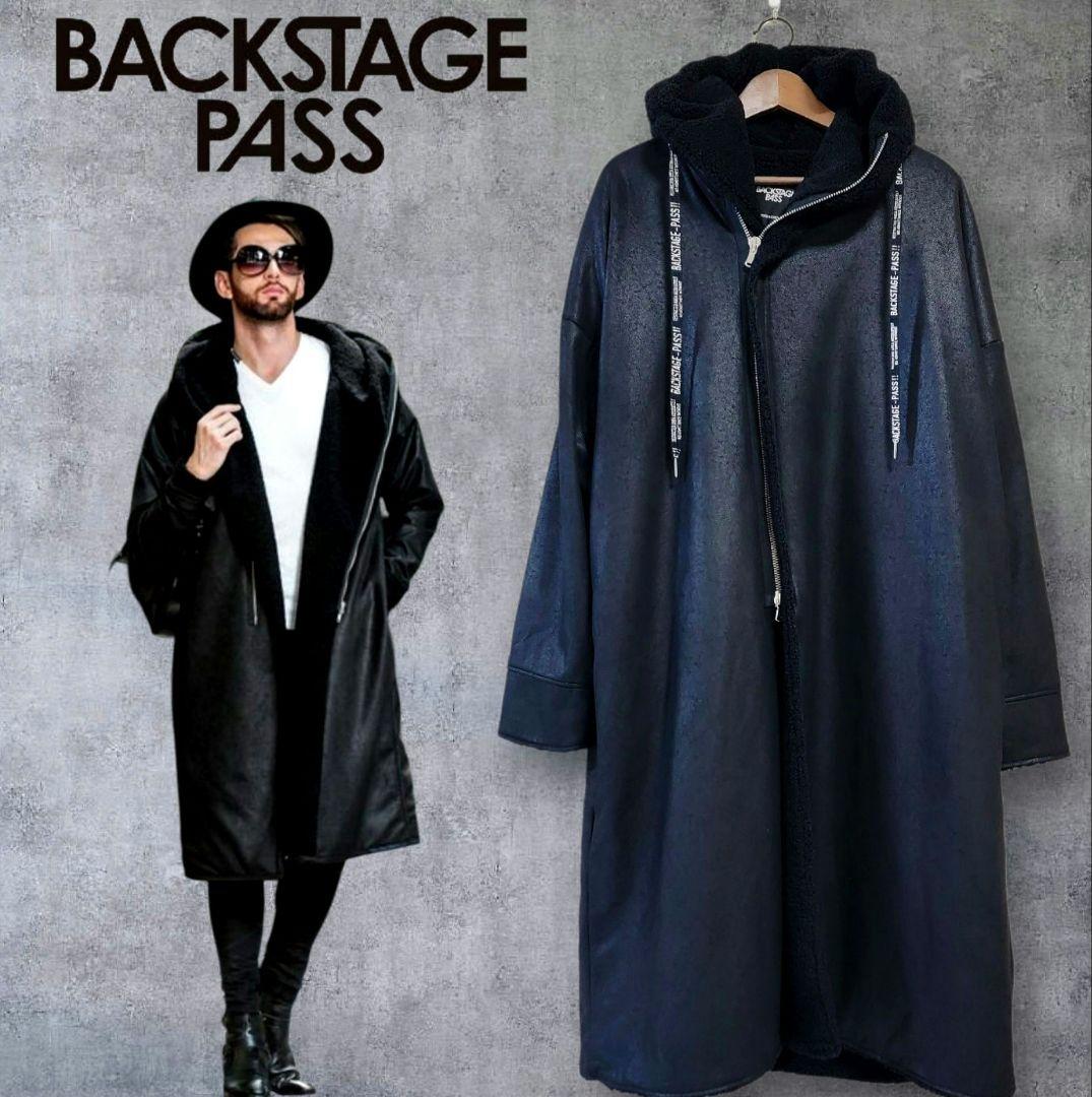 【BACKSTAGE PASS】新品MSG　ビッグシルエット フードボアコート