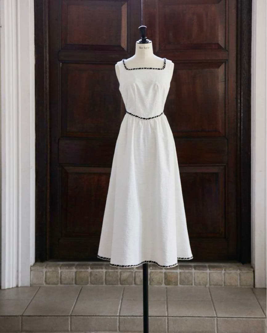 みい様ご決定済み　　Monaco Tweed Dress white / M