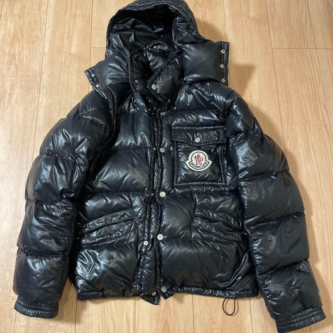 モンクレール　k2 サイズ2 黒　ダウンジャケット