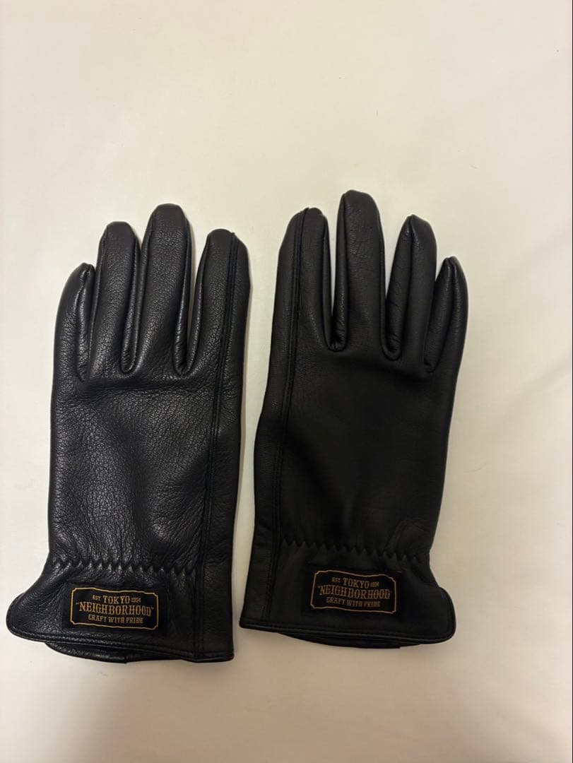 未使用 NEIGHBORHOOD バイク　レザーグローブ