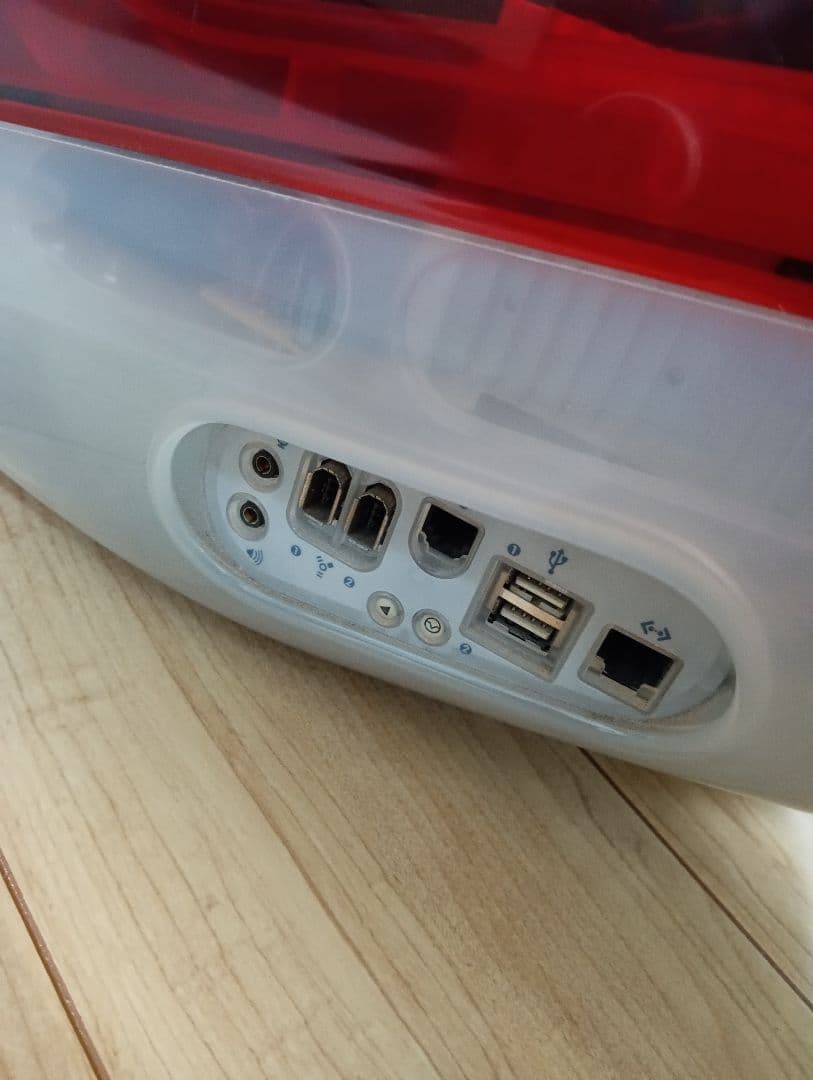 通電確認済み　初代 Apple iMac G3 スケルトンレッド