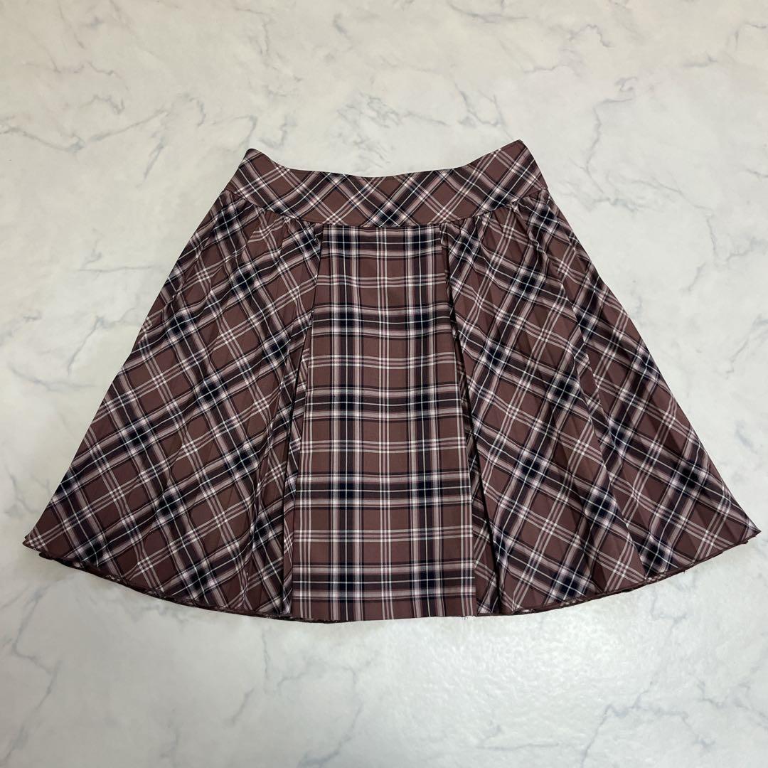 美品 ショパンドゥ 卒服 160 フォーマルスーツ ブラウンチェック ブレザー