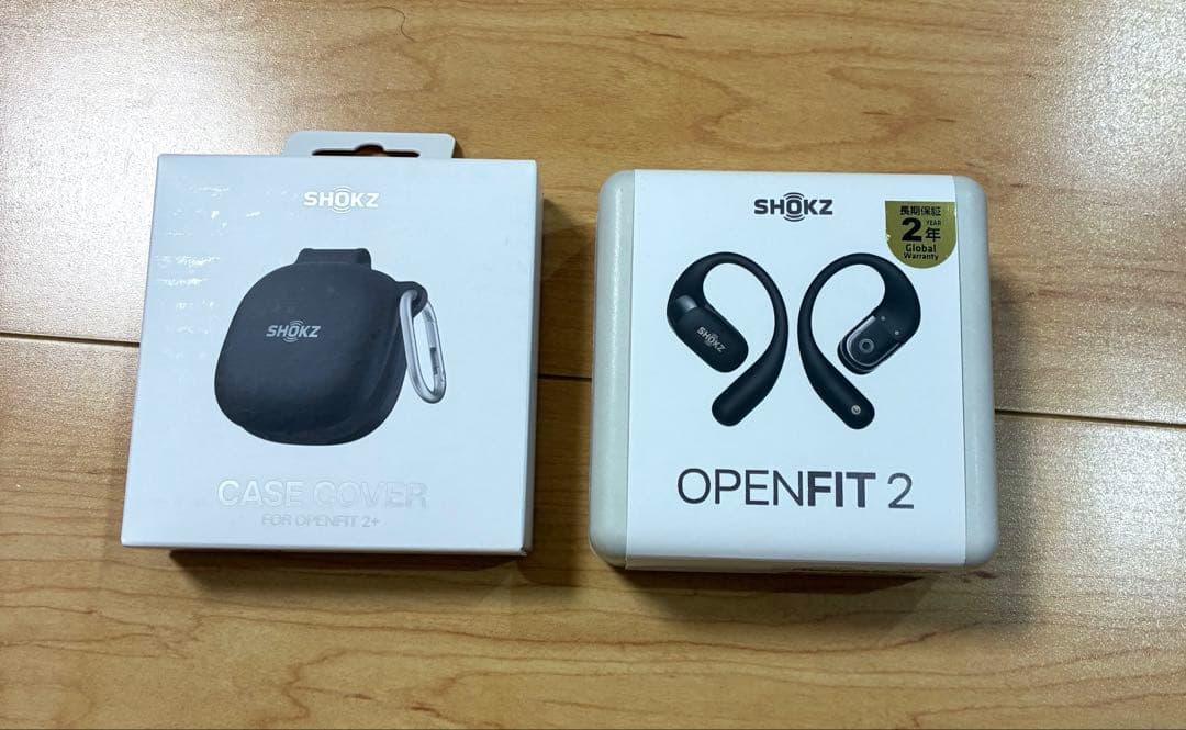Shokz OpenFit 2 オープンイヤーヘッドホン　シリコンケース付き