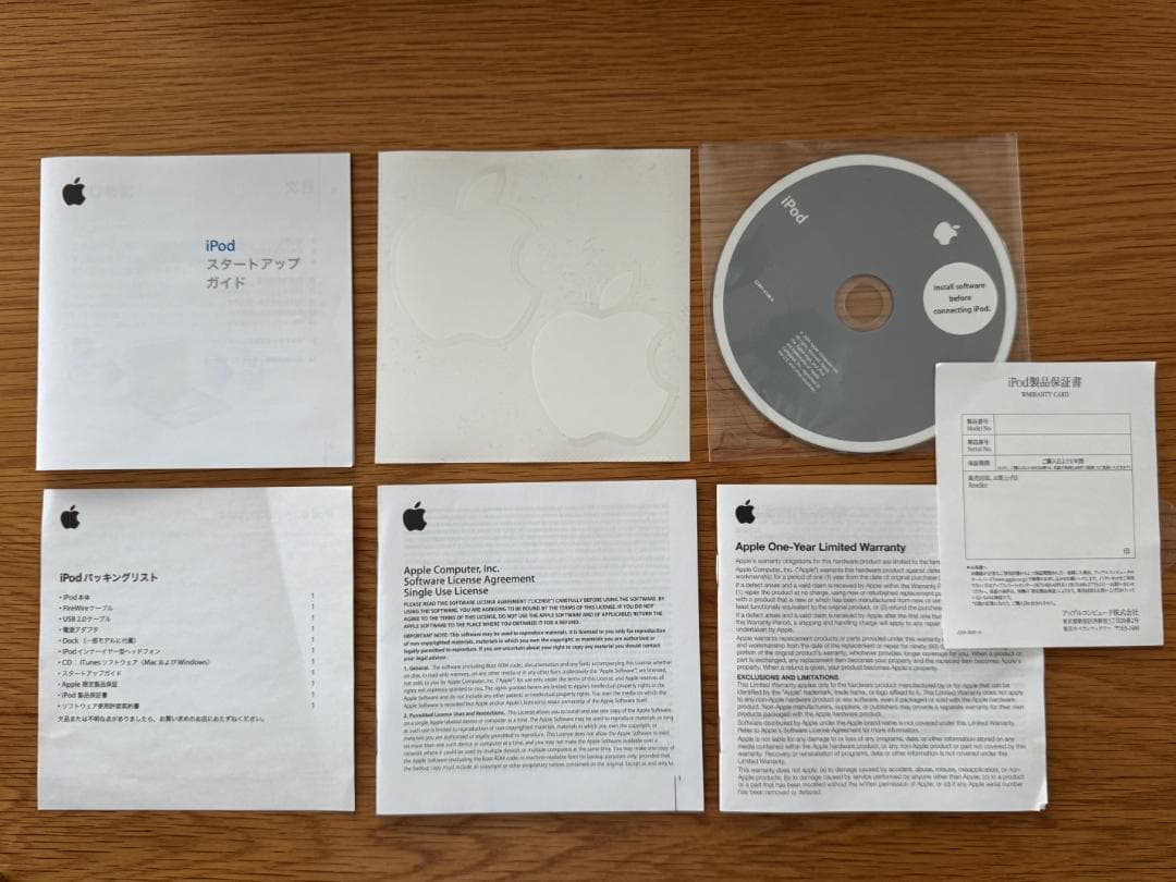 Apple iPod 20GB 第4世代 P9282J/A 箱あり