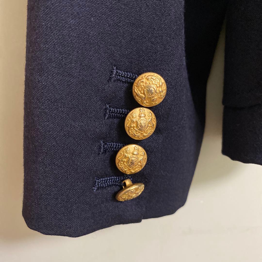 ラルフローレン ネイビー ブレザー160とチェック柄スカート7号セット