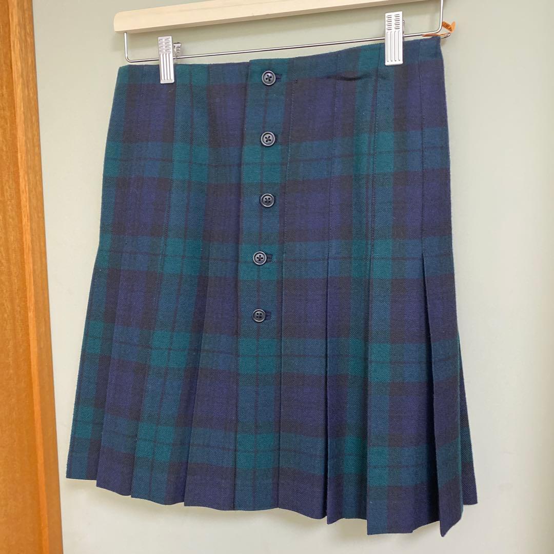 ラルフローレン ネイビー ブレザー160とチェック柄スカート7号セット