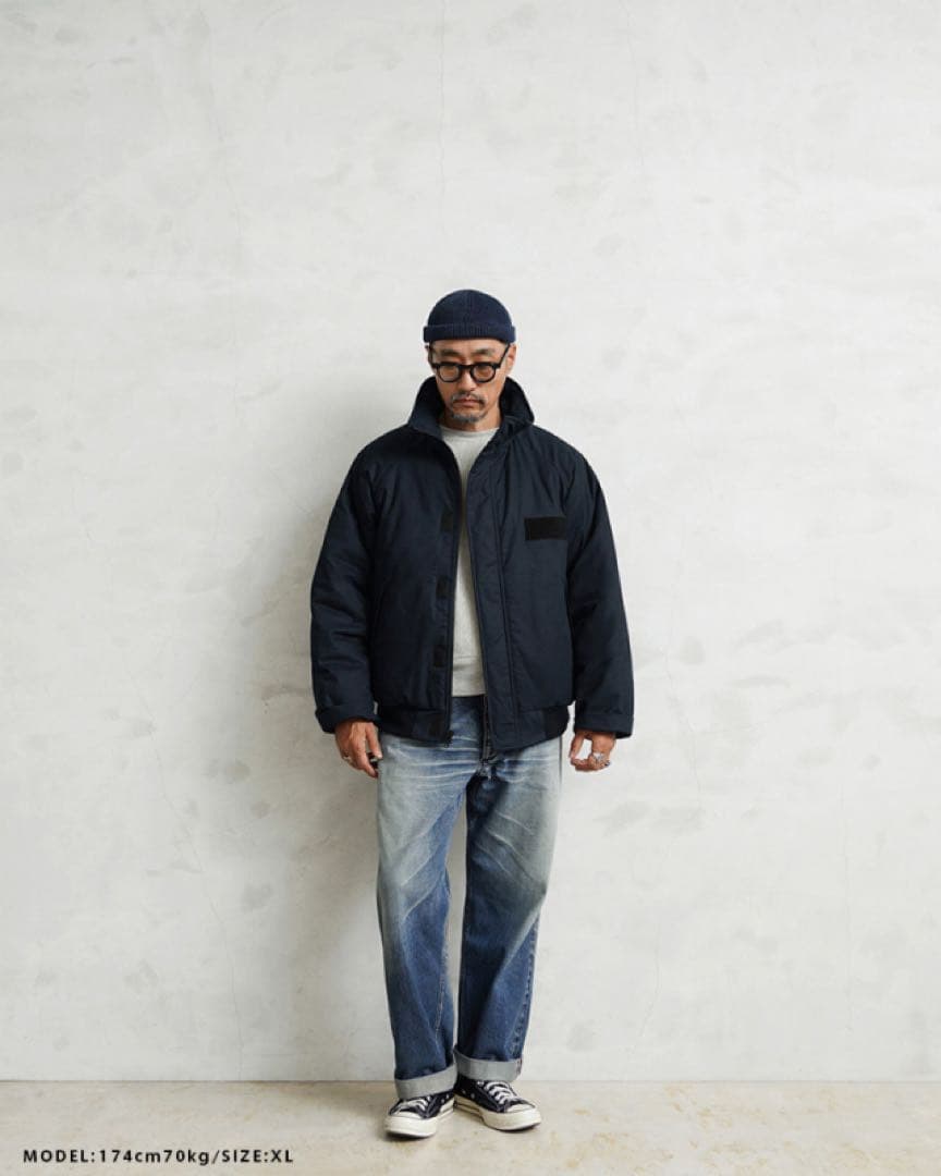 WAIPER.incワイパー★U.S.NAVYシップボード ジャケット★XL★紺