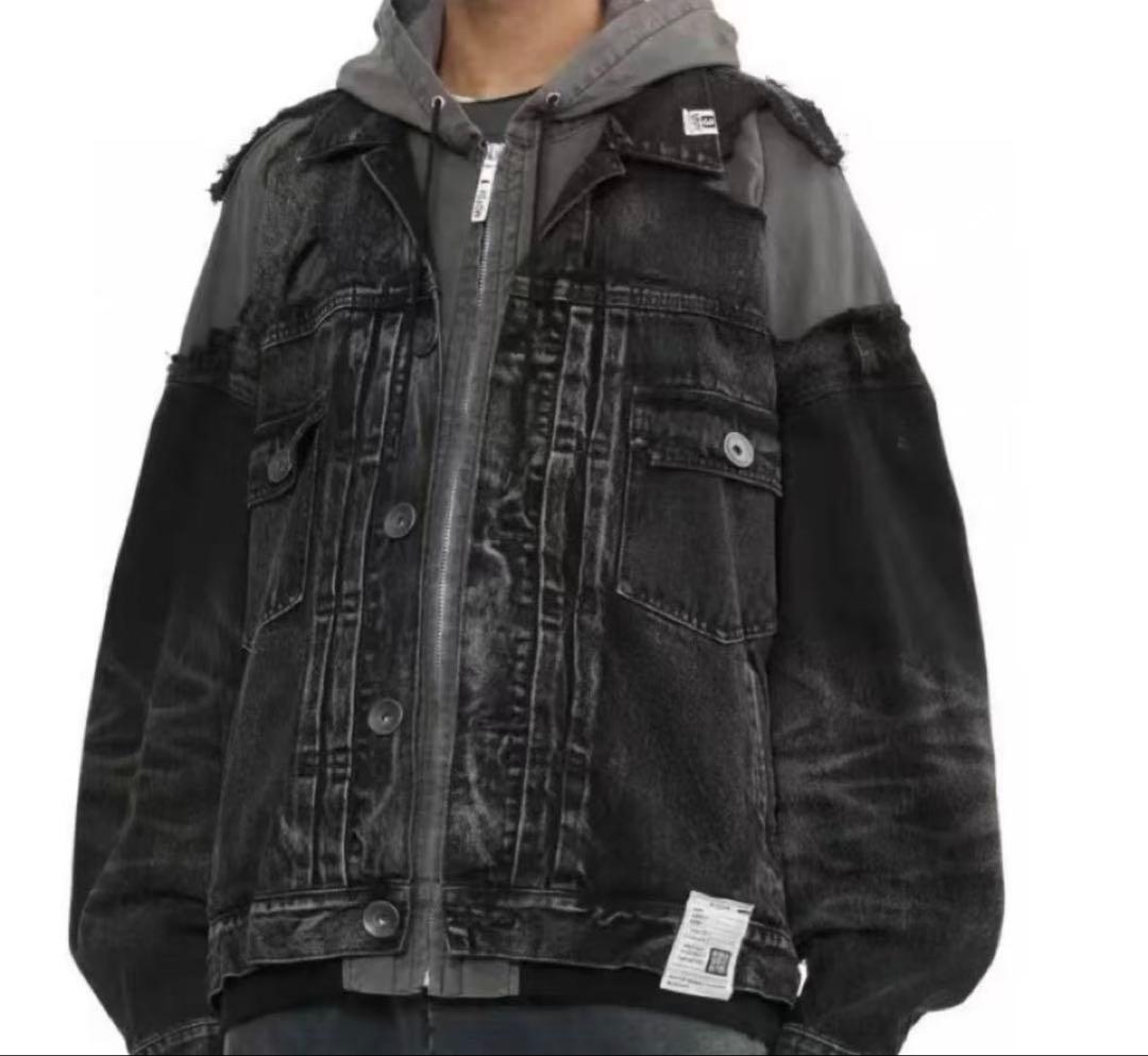 MIHARA YASUHIRO Gジャン デニムジャケット 44 ブラック