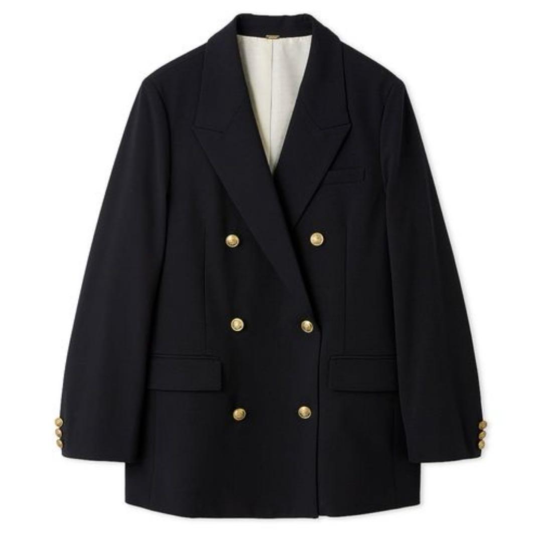 Mila Owen 濃紺 ダブルブレスト 金釦 ブレザー テーラードジャケット