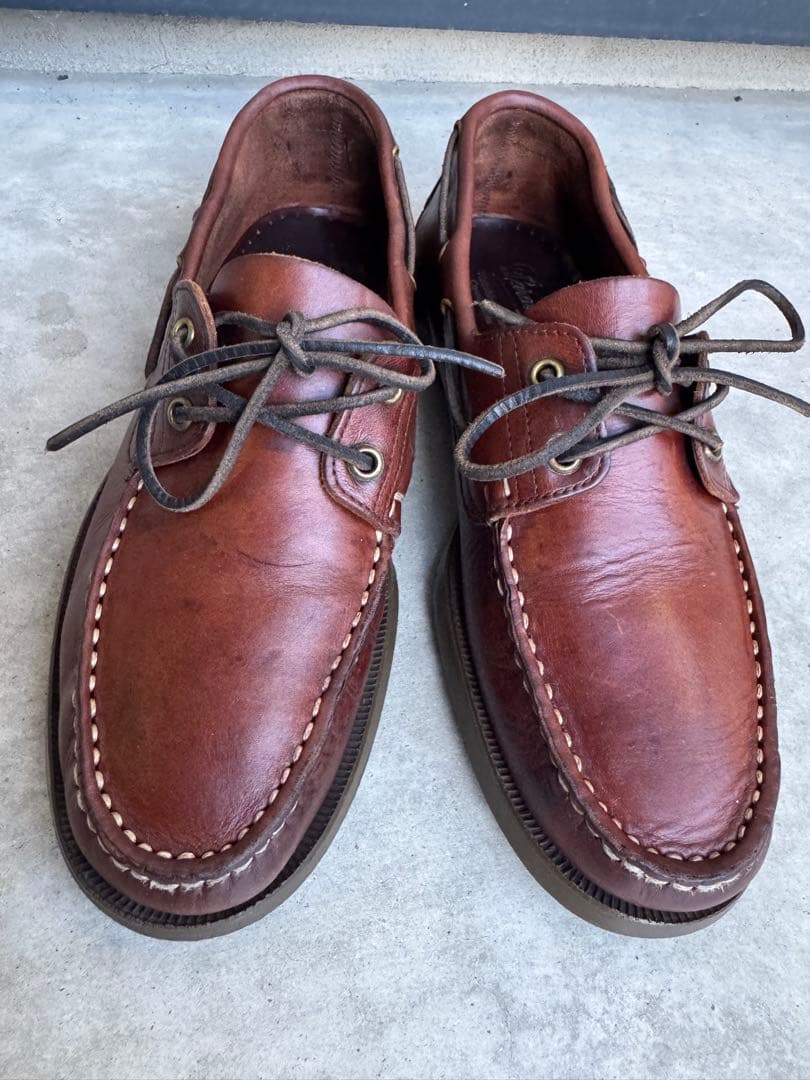 パラブーツ バース デッキシューズ セミヴィンテージ 27cm