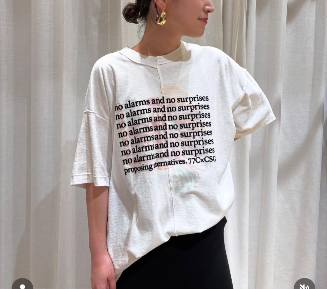 77circa×Curensologyの別注 Tシャツ　ホワイト