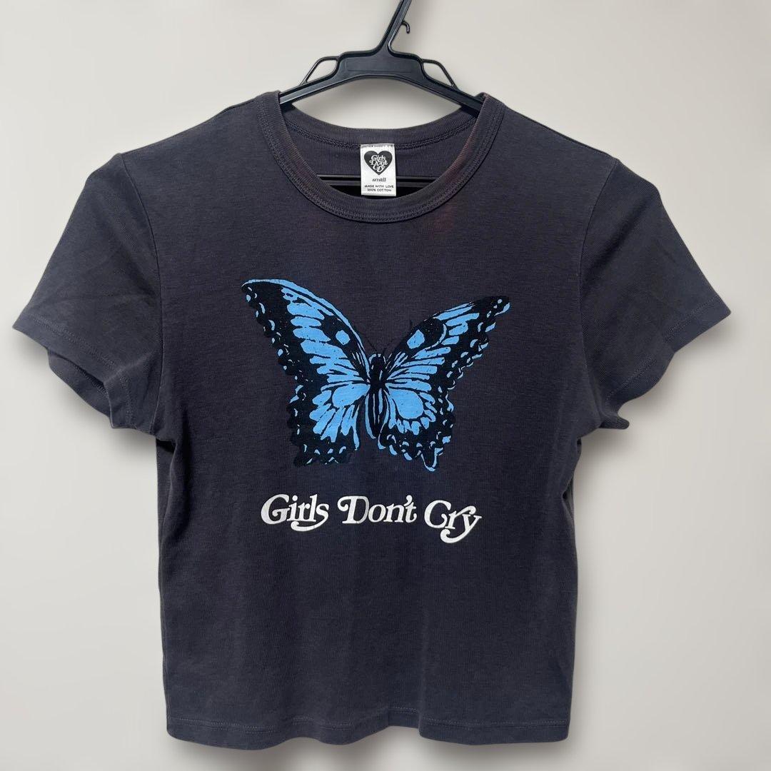 Girls Don't Cry ウィメンズ butterfly crop top