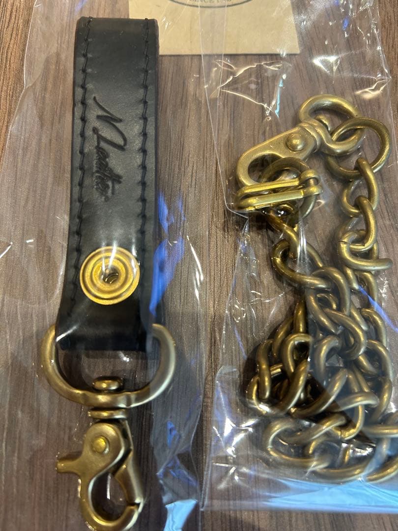 新品　ホーウィン　ウォレットチェーン　真鍮　HTC RATS テンダーロイン