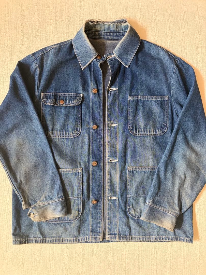 70s〜80s USA製 デニム カバーオール ヴィンテージ ワークジャケット