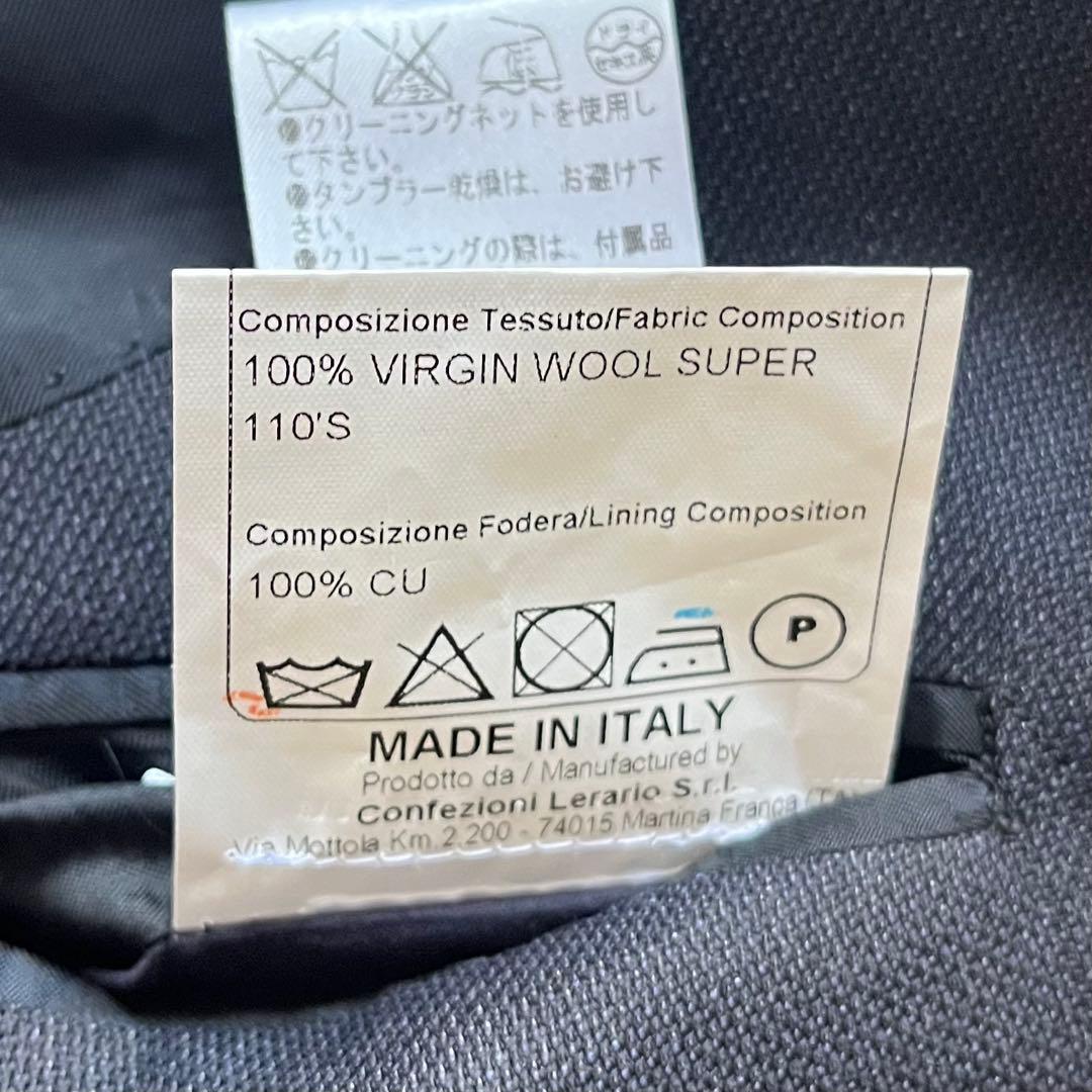 <極美品>TAGLIATORE ヴェスビオ インディゴ ウールスーツ サイズ44