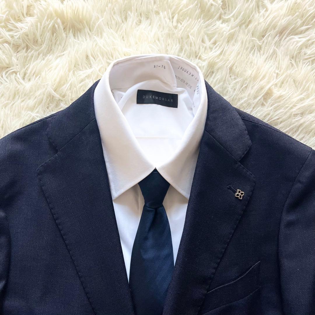 <極美品>TAGLIATORE ヴェスビオ インディゴ ウールスーツ サイズ44