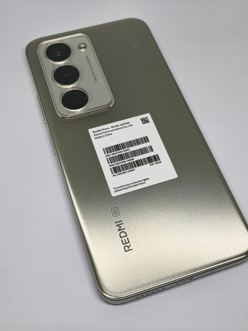 ほぼ新品！Redmi 15 5G 本体 チタングレー ケース2個＆フィルム5枚