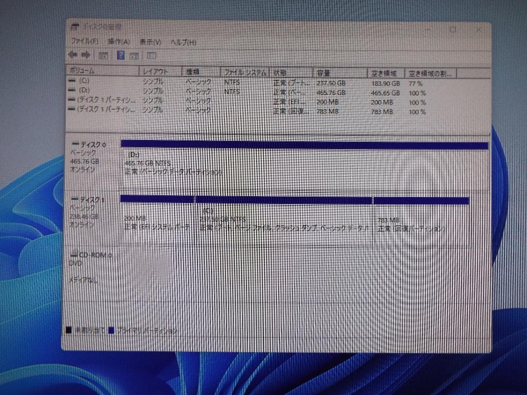Windowsデスクトップ ESPRIMO D588/BX i5-9500 8G SSD256GB+HDD