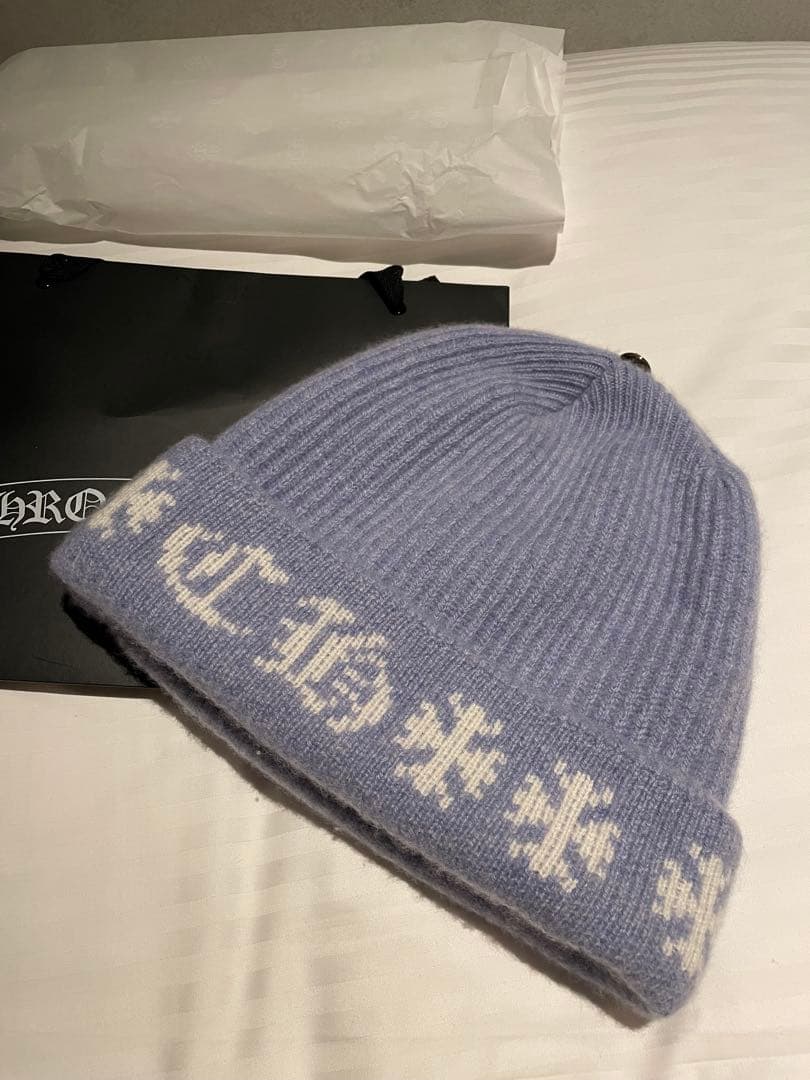 CHROME HEARTS クロムハーツ ビッグダディ カシミヤニット ブルー