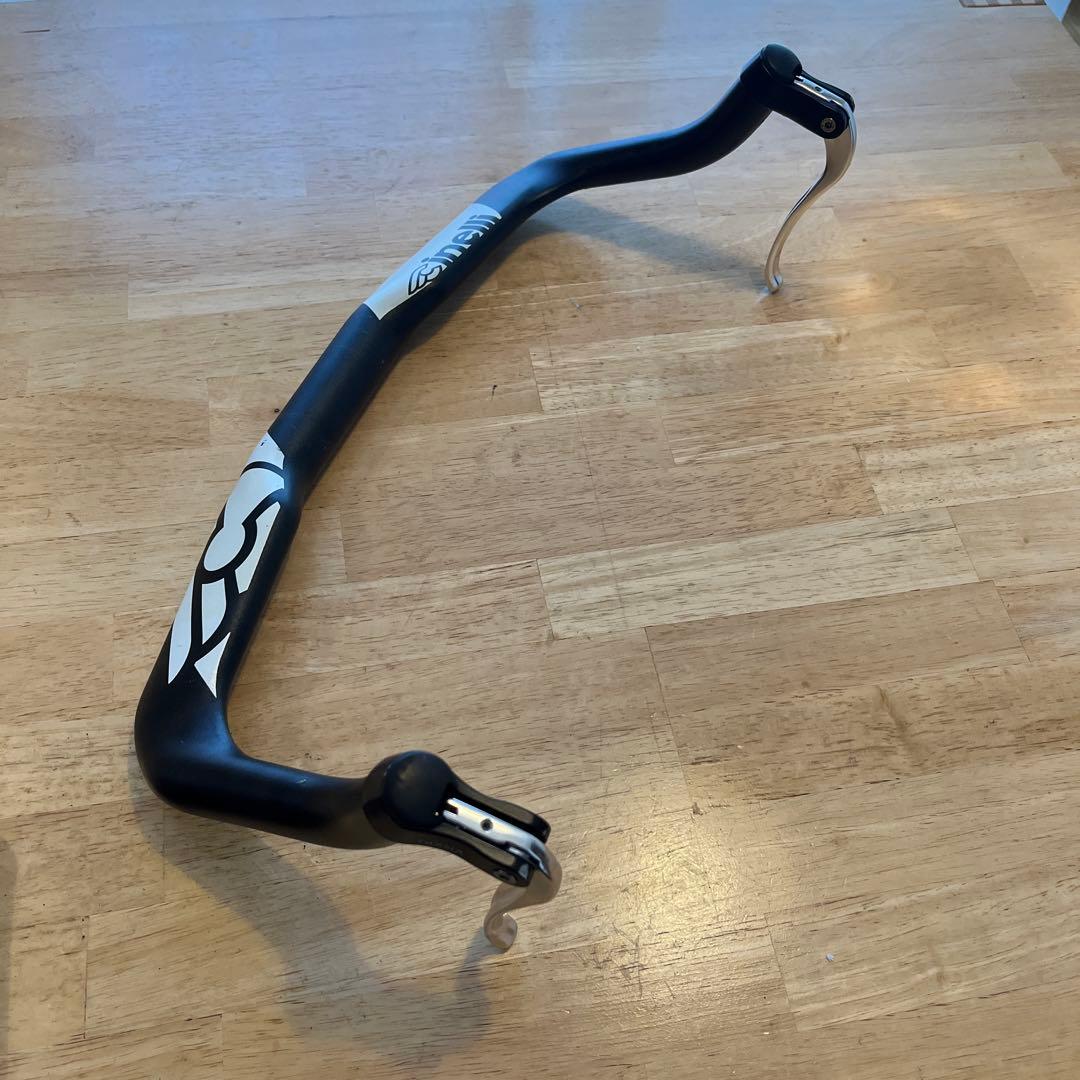 Cinelli ブルホーンエアロハンドル ブラック/ホワイト