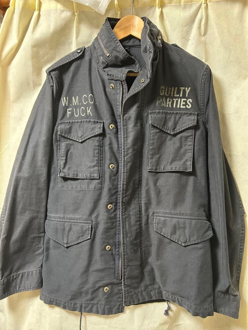 ワコマリア ミリタリージャケット ウォッシュブラック