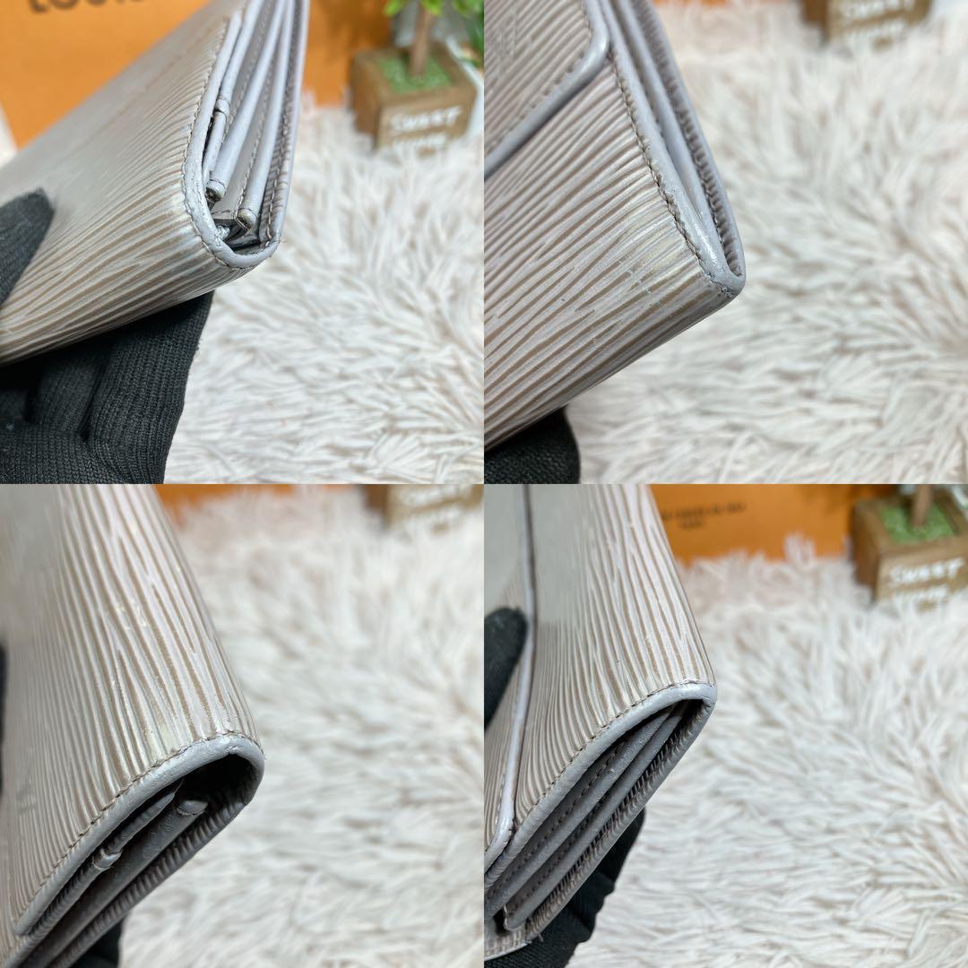 ！美品！ ルイヴィトン エピ 長財布 ポルトモネ クレディ リラ　グレージュ