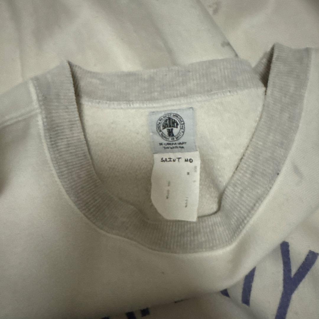 SAINT プリントスウェット ホワイト