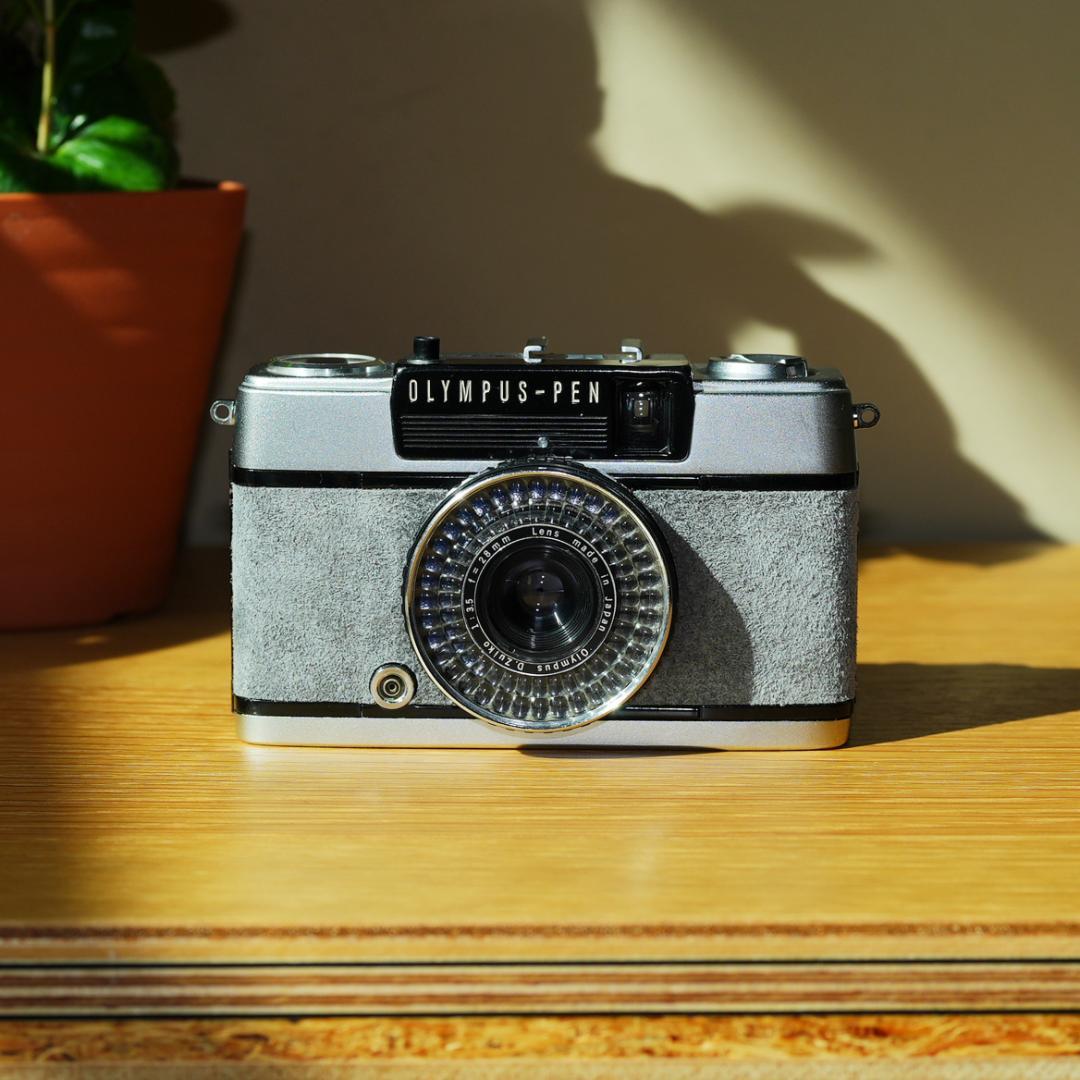 OLYMPUS PEN EE-3 スエード調グレー【整備済完動品】