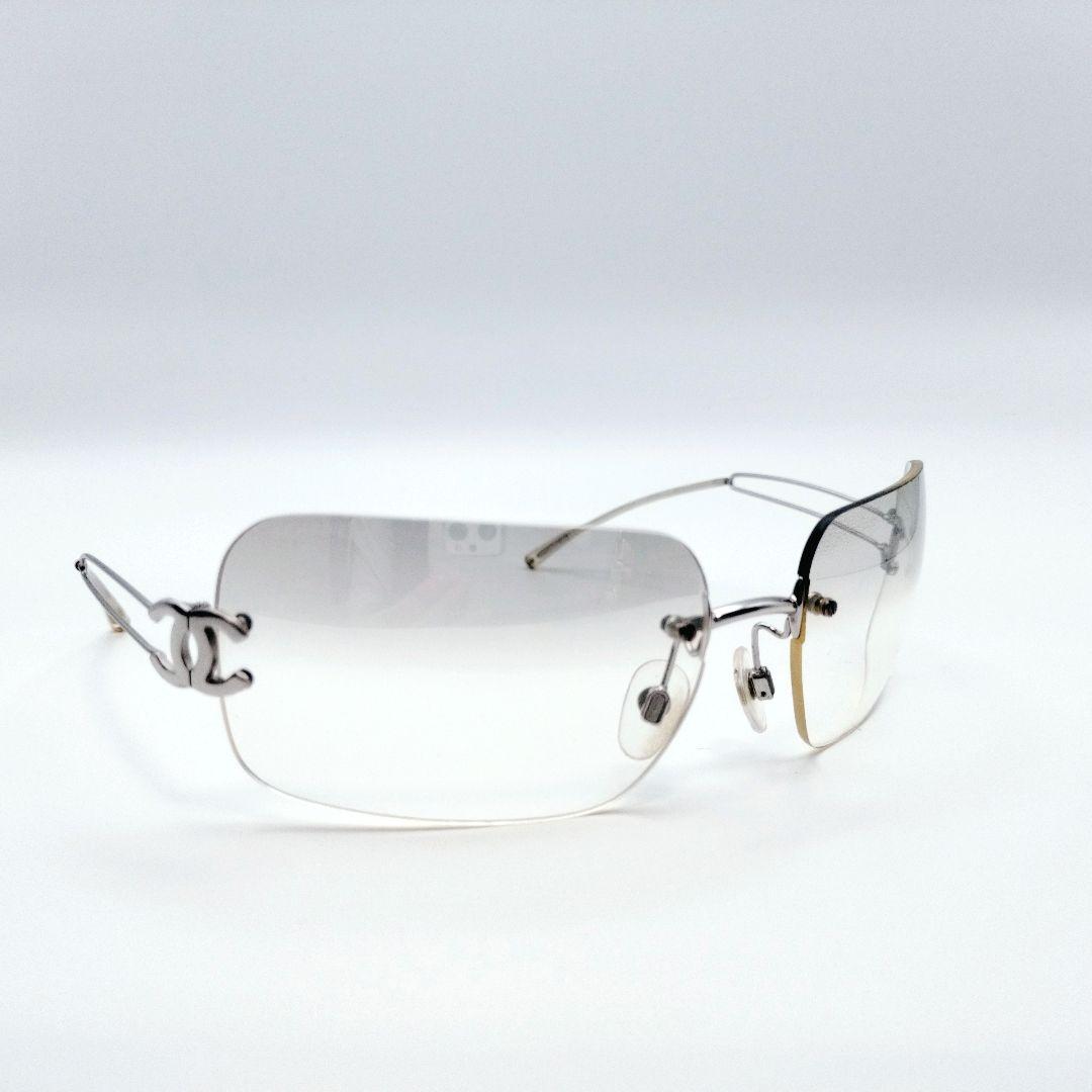CHANEL シャネル　ココマーク　サングラス　リムレス　グラデーション