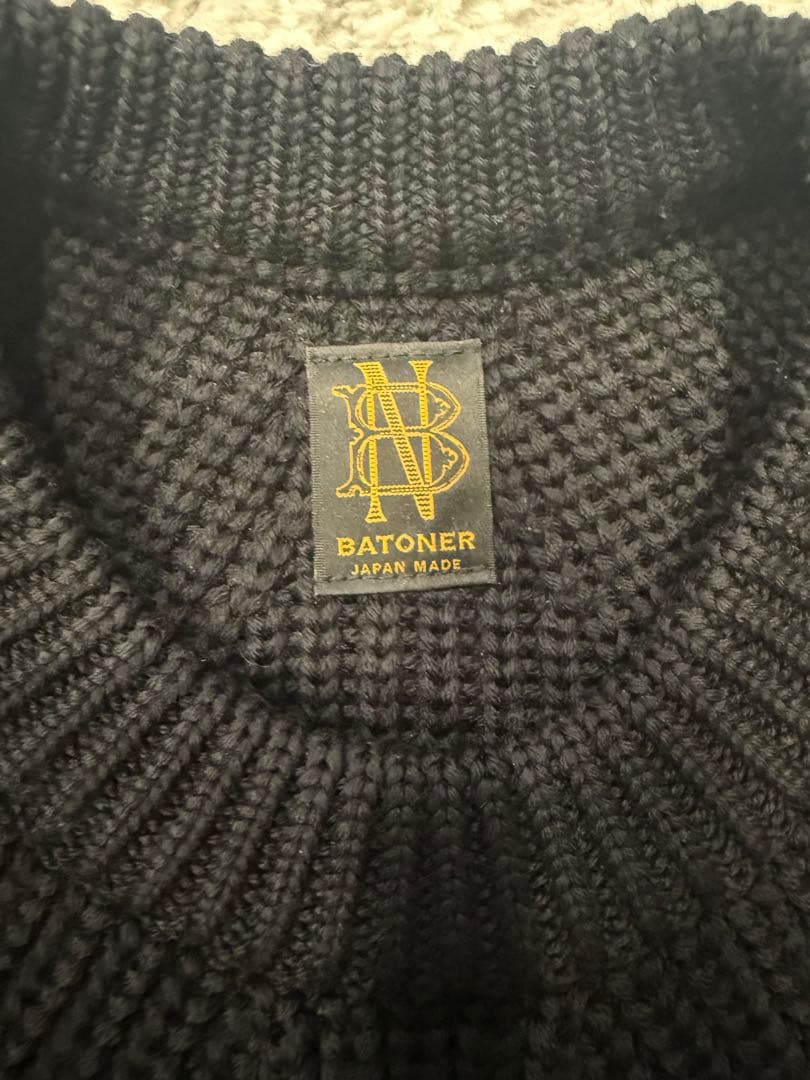 BATONER SIGNATURE CREW NECK 紺 2