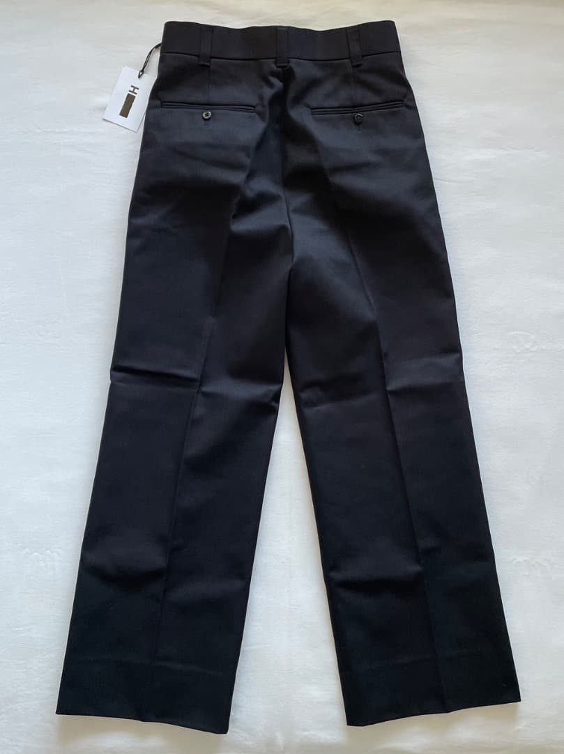 新品 H BEAUTY&YOUTH ポリコットン パンツ ブラック S