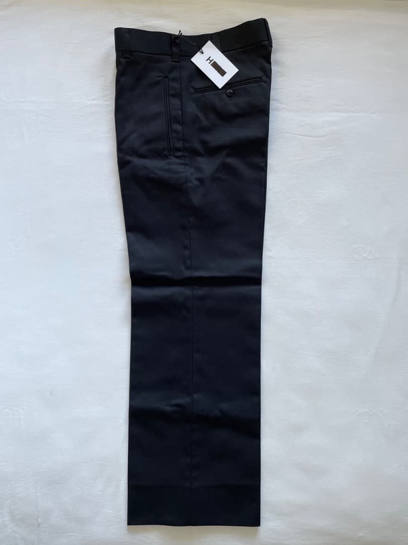 新品 H BEAUTY&YOUTH ポリコットン パンツ ブラック S