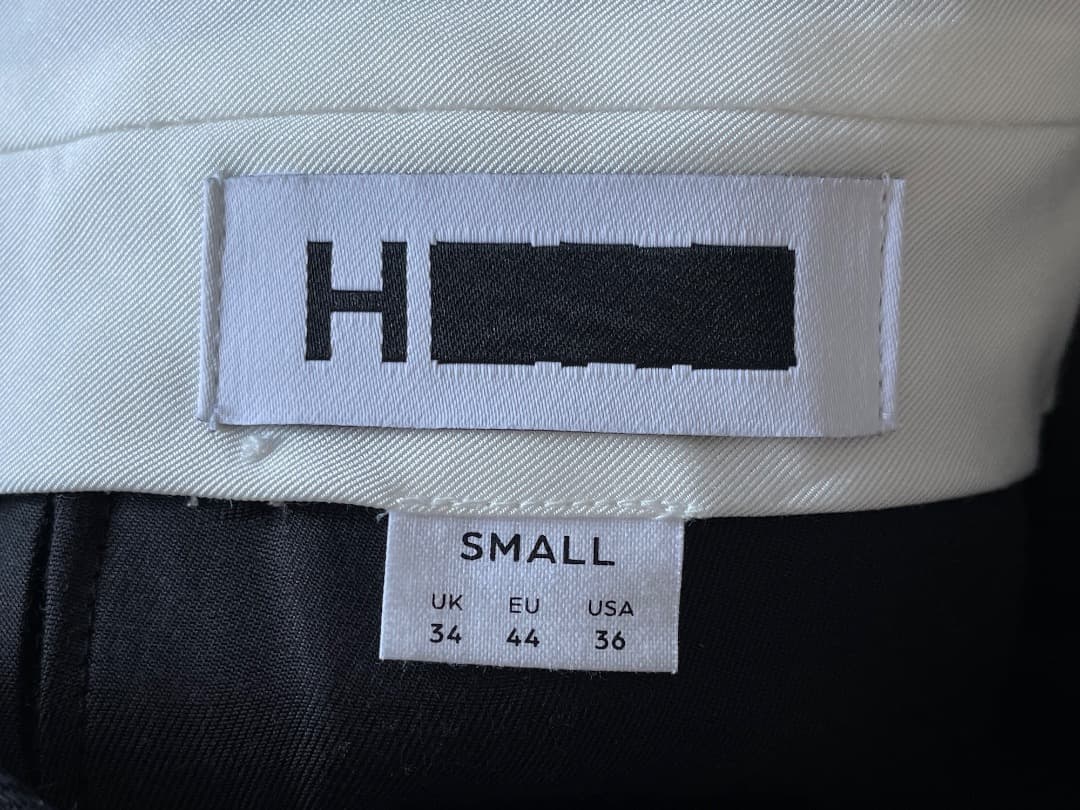 新品 H BEAUTY&YOUTH ポリコットン パンツ ブラック S