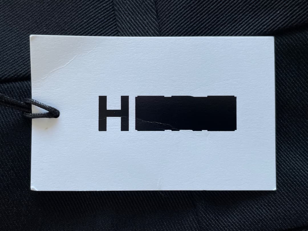 新品 H BEAUTY&YOUTH ポリコットン パンツ ブラック S