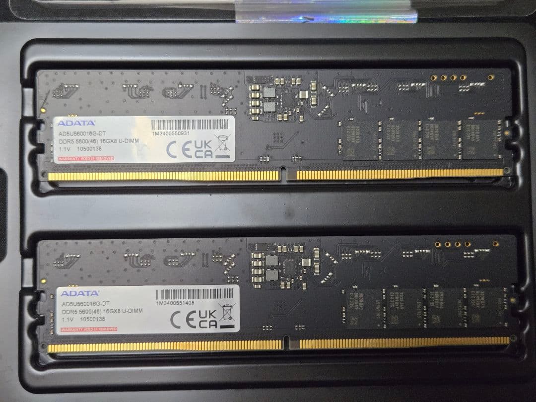ADATA DDR5 5600Mhz 16GB 2枚 計32GB PCメモリ