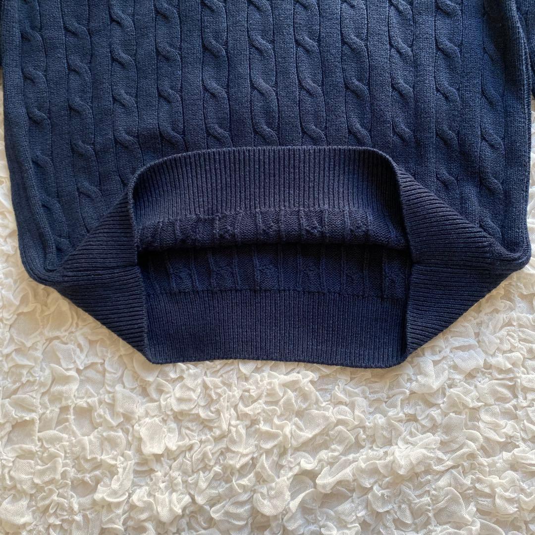 【新品未使用】POLO RALPH LAUREN ハーフジップ ケーブルニット