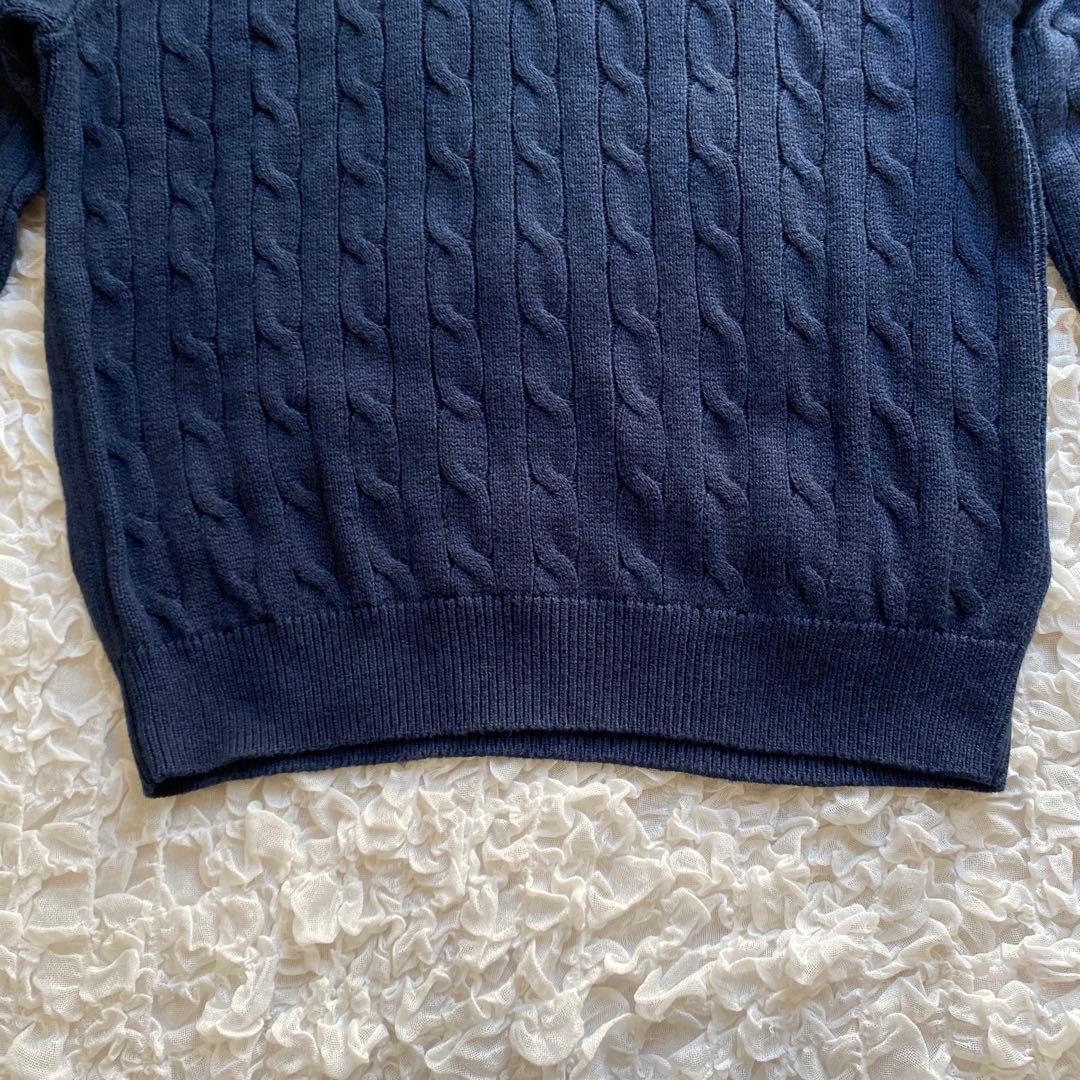 【新品未使用】POLO RALPH LAUREN ハーフジップ ケーブルニット