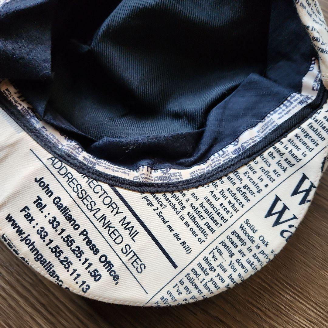 激レア♥️JohnGalliano刺繍装飾ハンチング