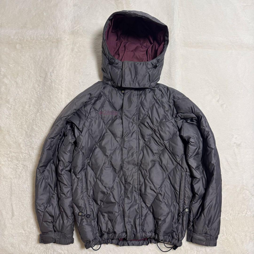 コロンビア00s キルティングpuffy jacket メンズXS短丈y2k