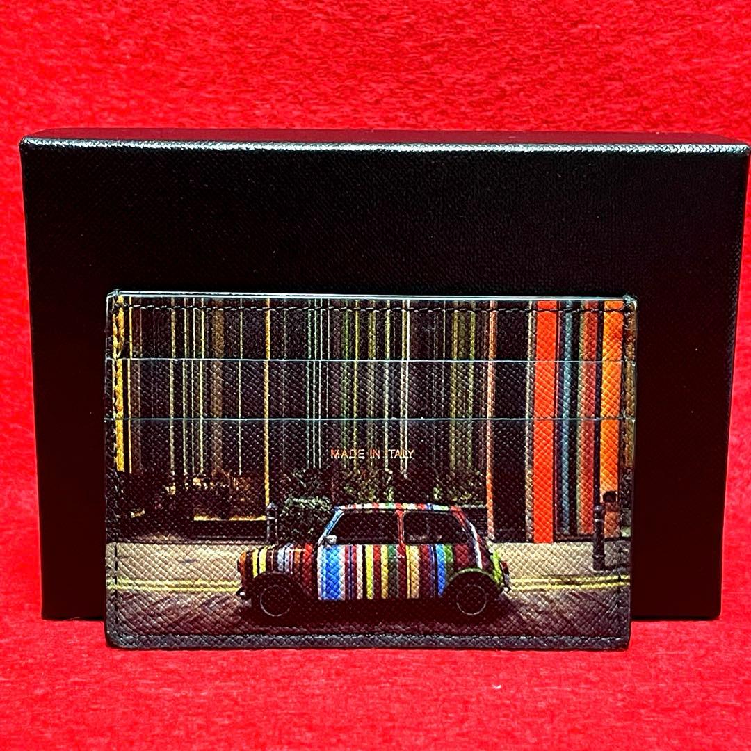 ポールスミス　PaulSmith マルチカラー カードケース　ミニクーパー