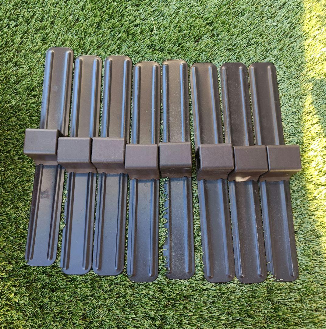 【日本育児】木製ベビーサークル 8枚セット※角度自在。補助スタンド8個付