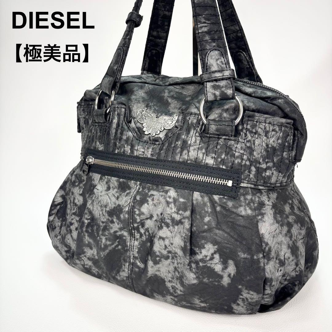 極美品✨ディーゼル カモフラ Y2Kボストン ハンドバッグ archive