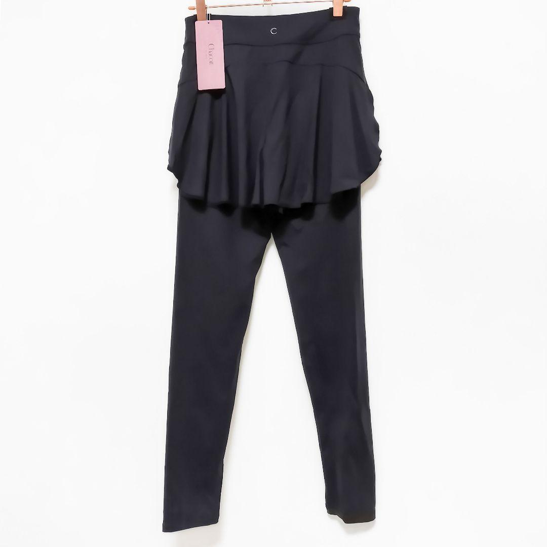 【未使用】チャコット ショートパンツ付きレギンス　黒＊ヨガウェア　バレエ　ダンス